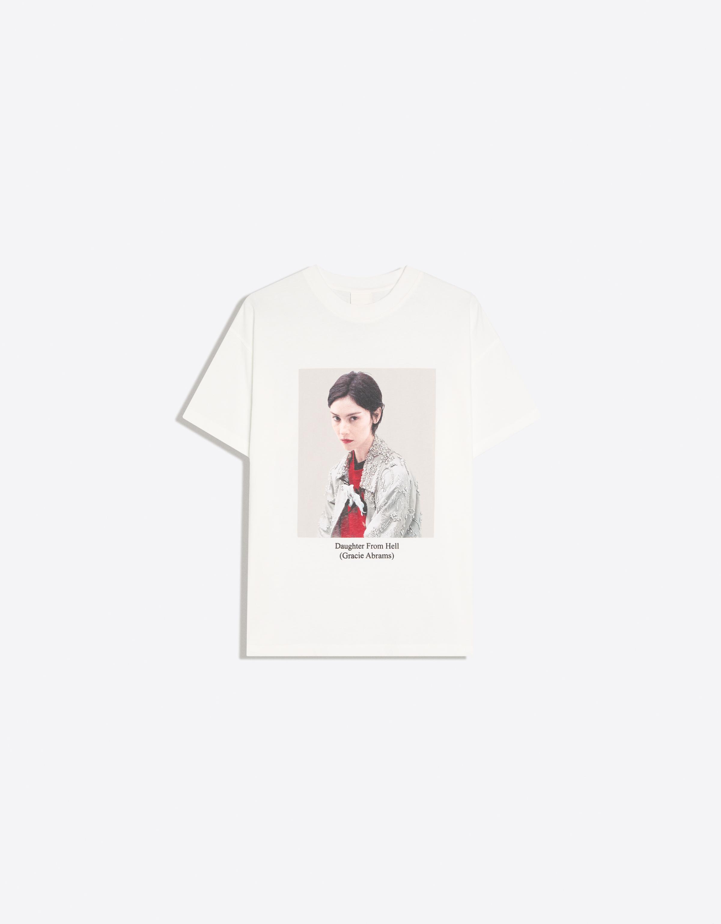 GRACIE ABRAMS short sleeve oversize T-shirt — Off white