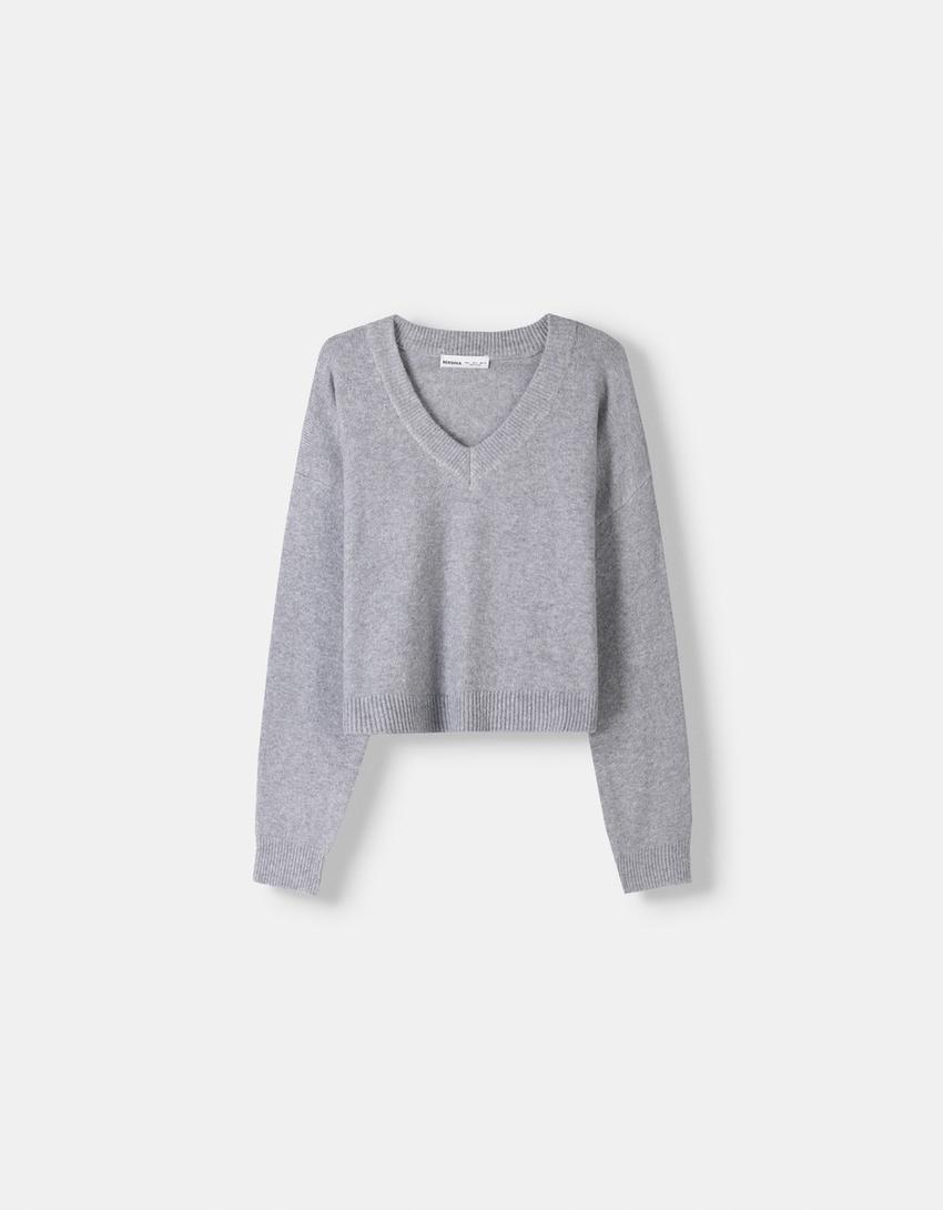 dames trui v hals - Main Image