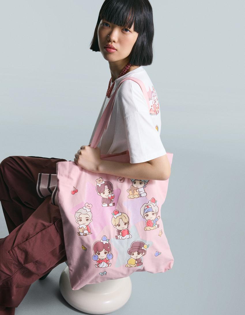 TinyTAN tote bag-Pink
