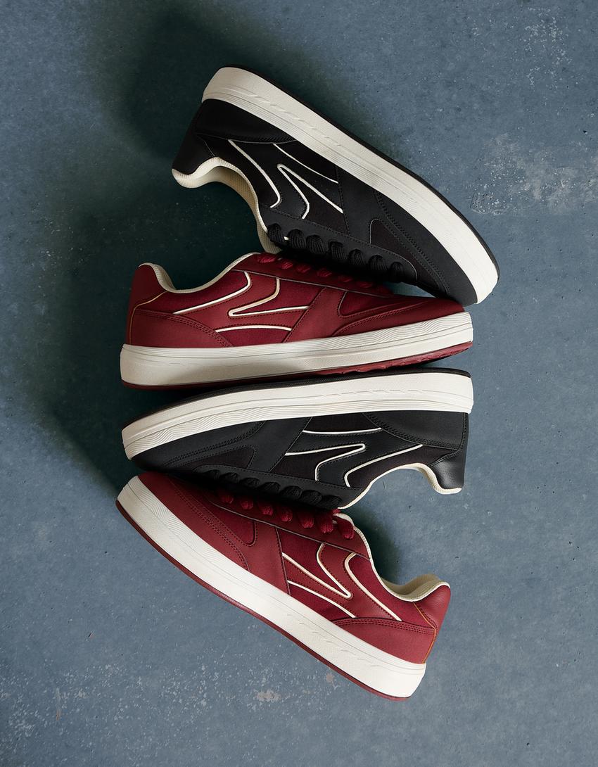 Voluminous sneakers-BLACK