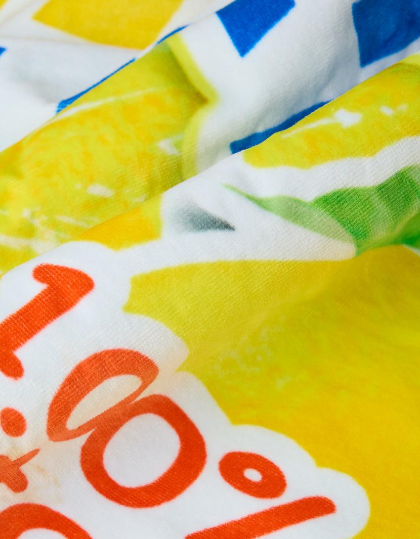 Serviette de bain SSSTUFFF x BERSHKA-Jaune-3