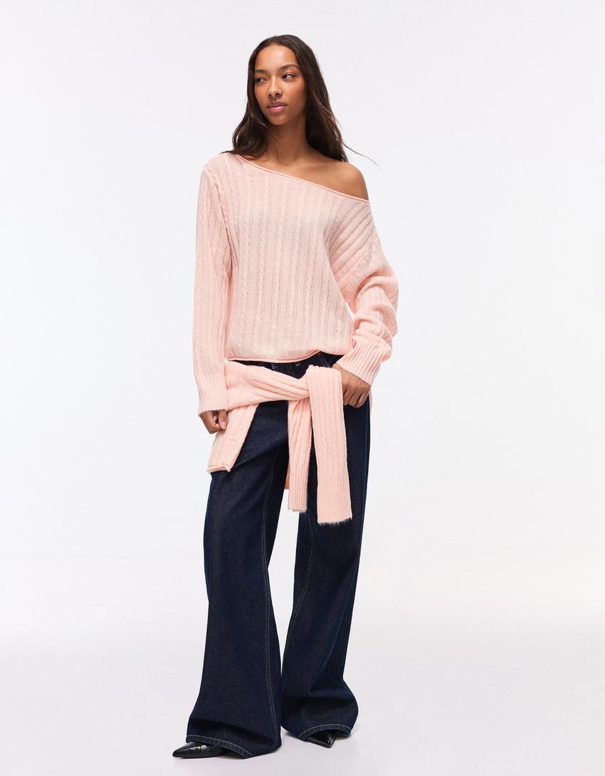 Braided jumper-Pink