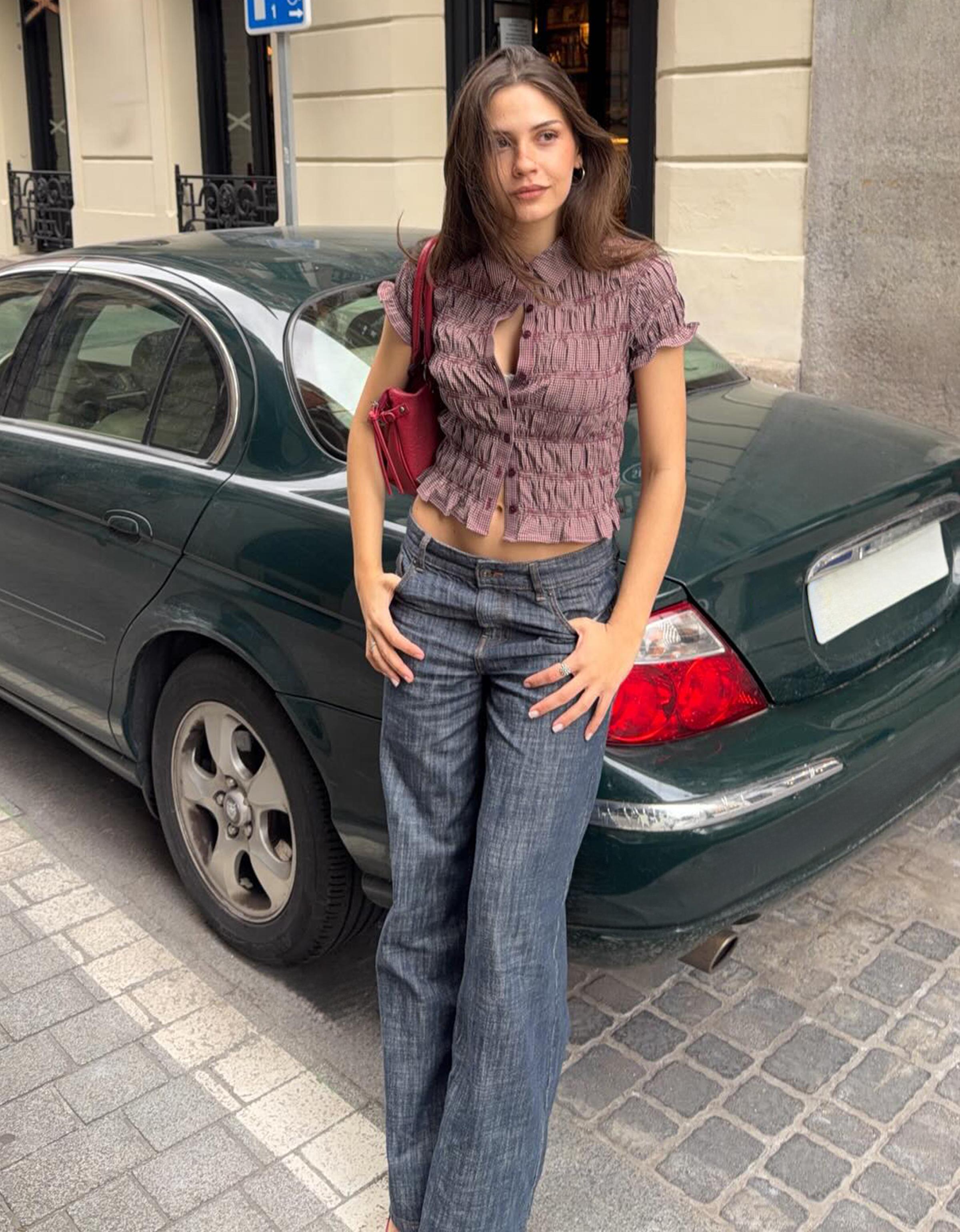 Düşük bel dokulu boyfriend jean - Görsel 61