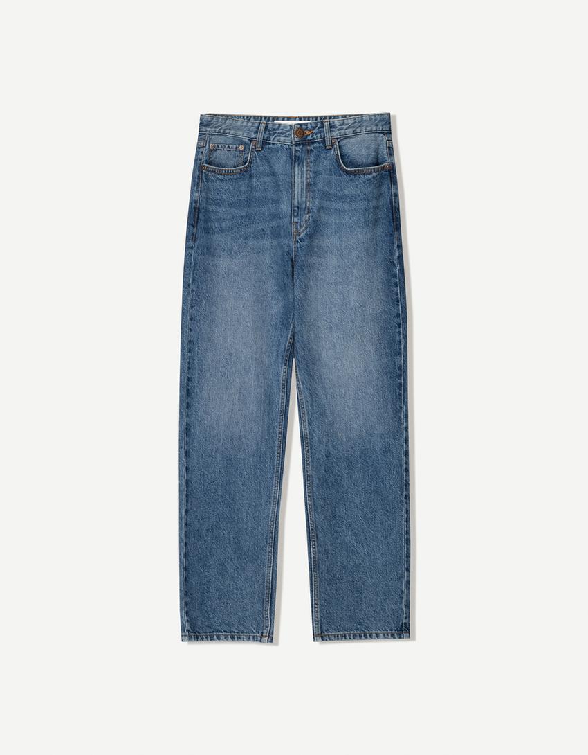 Straight fit jeans-Blue-3