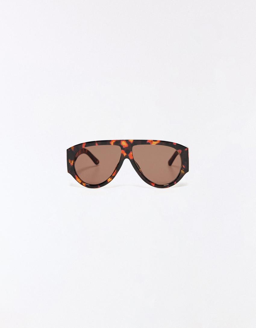 Gafa sol pasta-Marrón