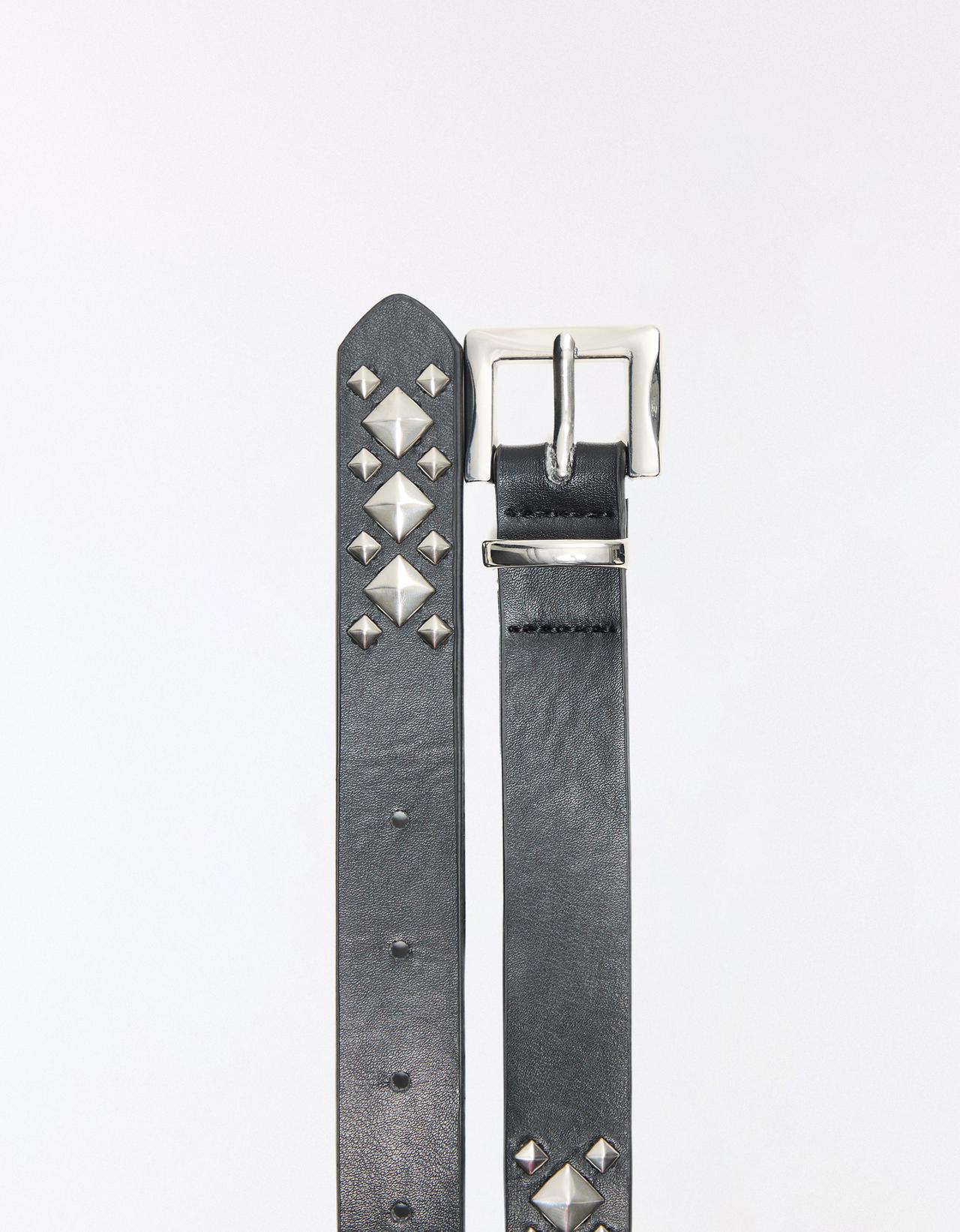 Diamond stud belt — Black