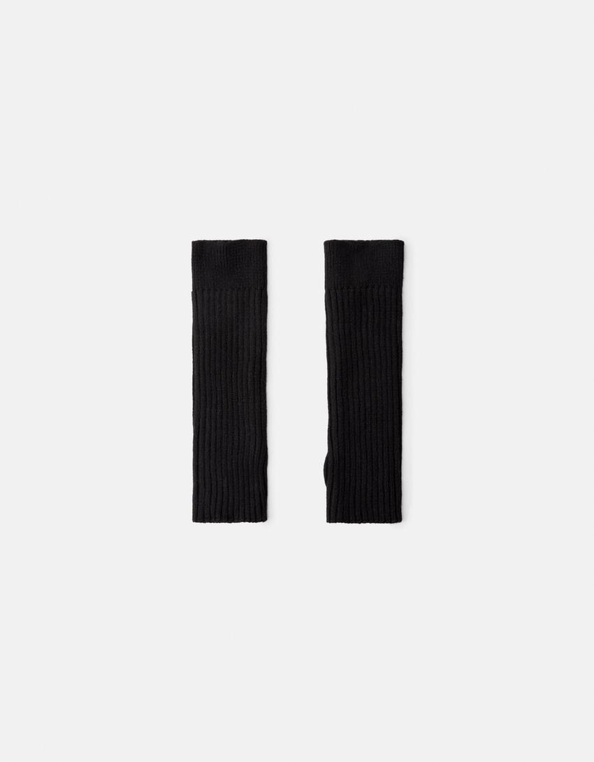 Long mittens-Black