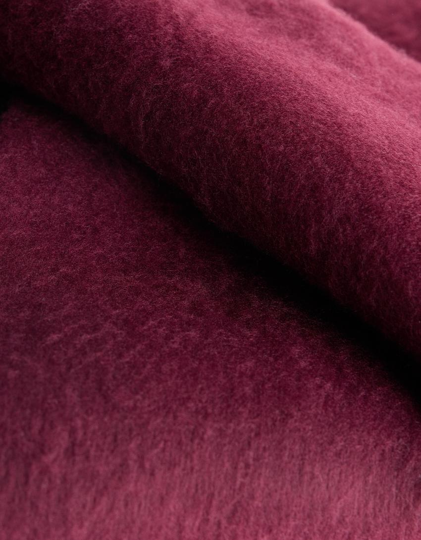 Solid-colored scarf-Maroon