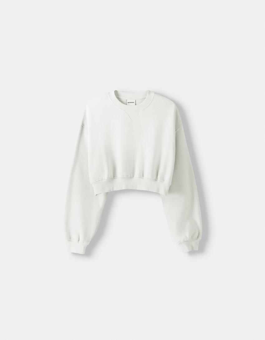 سويت شيرت كروب-أبيض مطفي-4