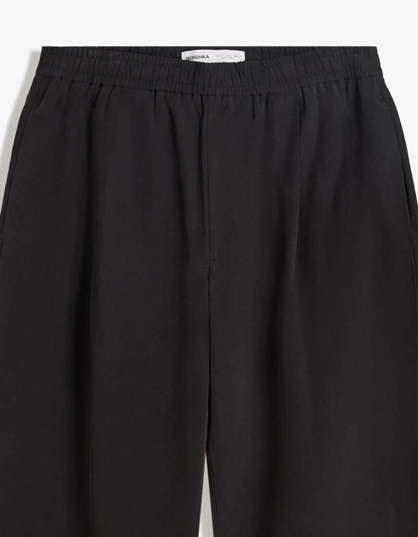 Pantalon baggy fit jogger fit-Noir-2