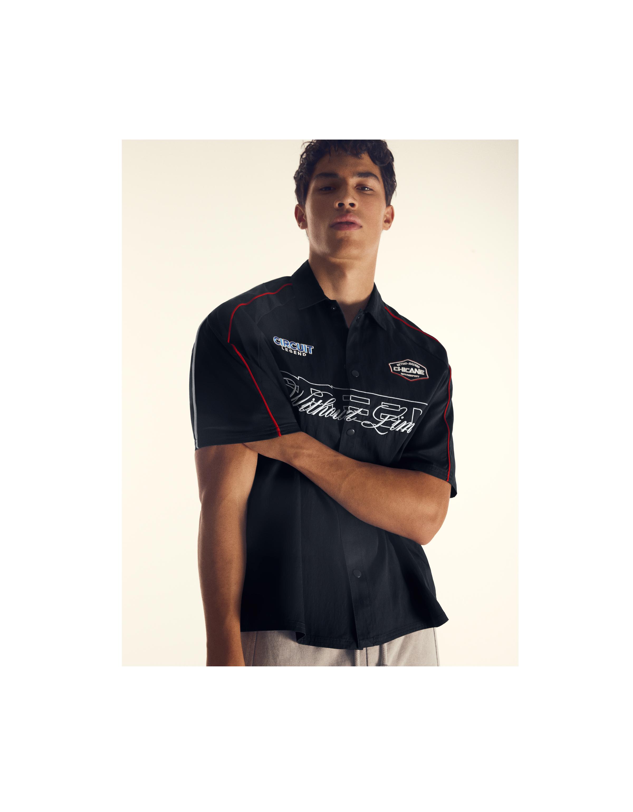 Short sleeve racing shirt — Navy