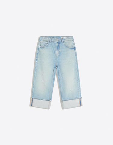 Capris roll-up jeans — Light blue 5