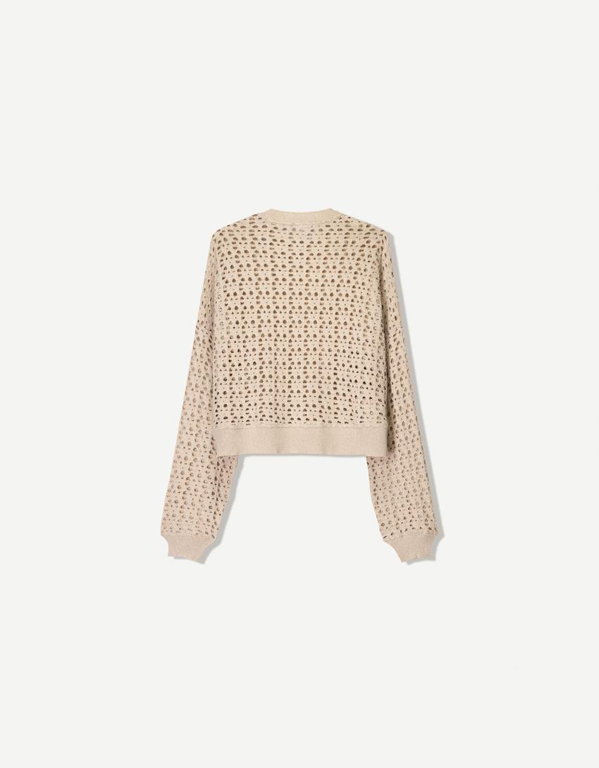 Pulover rustic-Bej-4