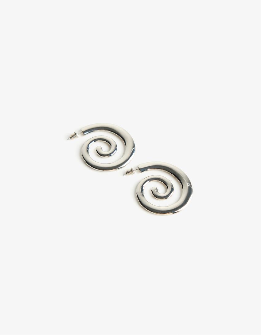 Pendientes espirales-Plata-1