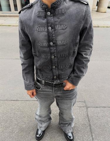 Baggy flared jeans — Dark grey 2