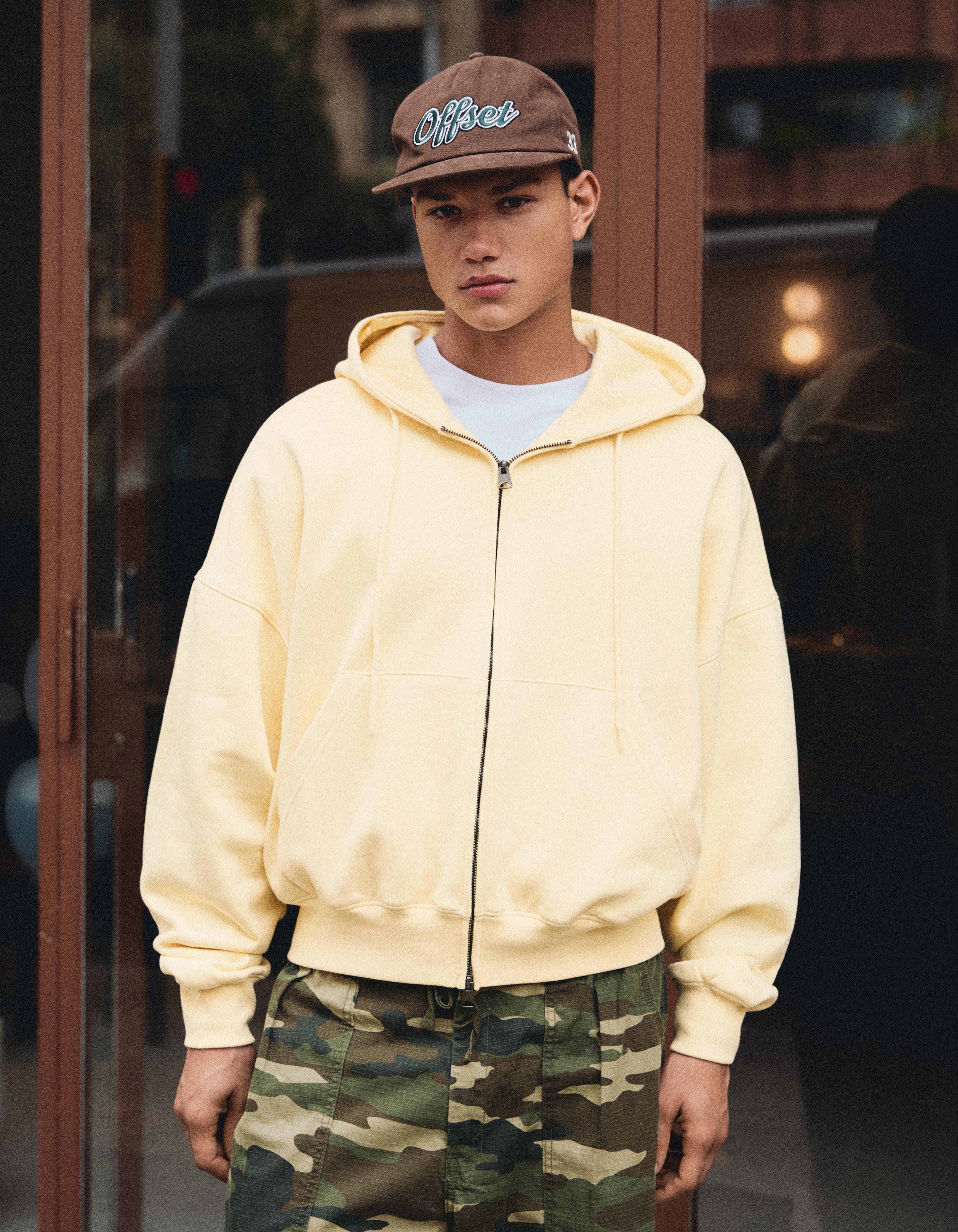 Sudadera capucha cremallera