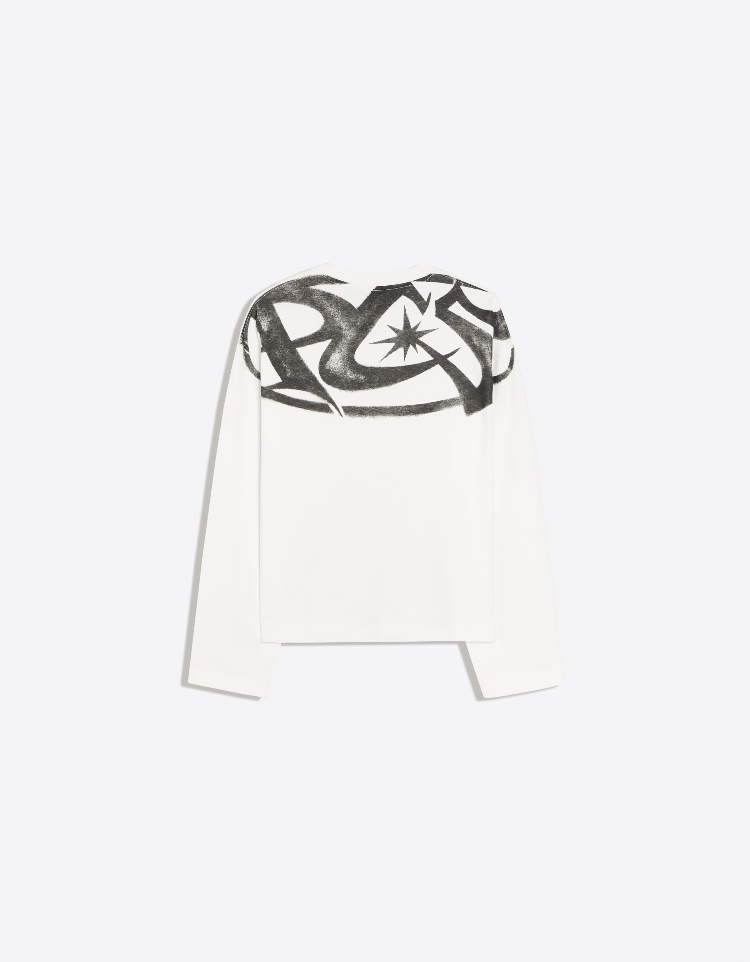 Long sleeve print T-shirt — Off white