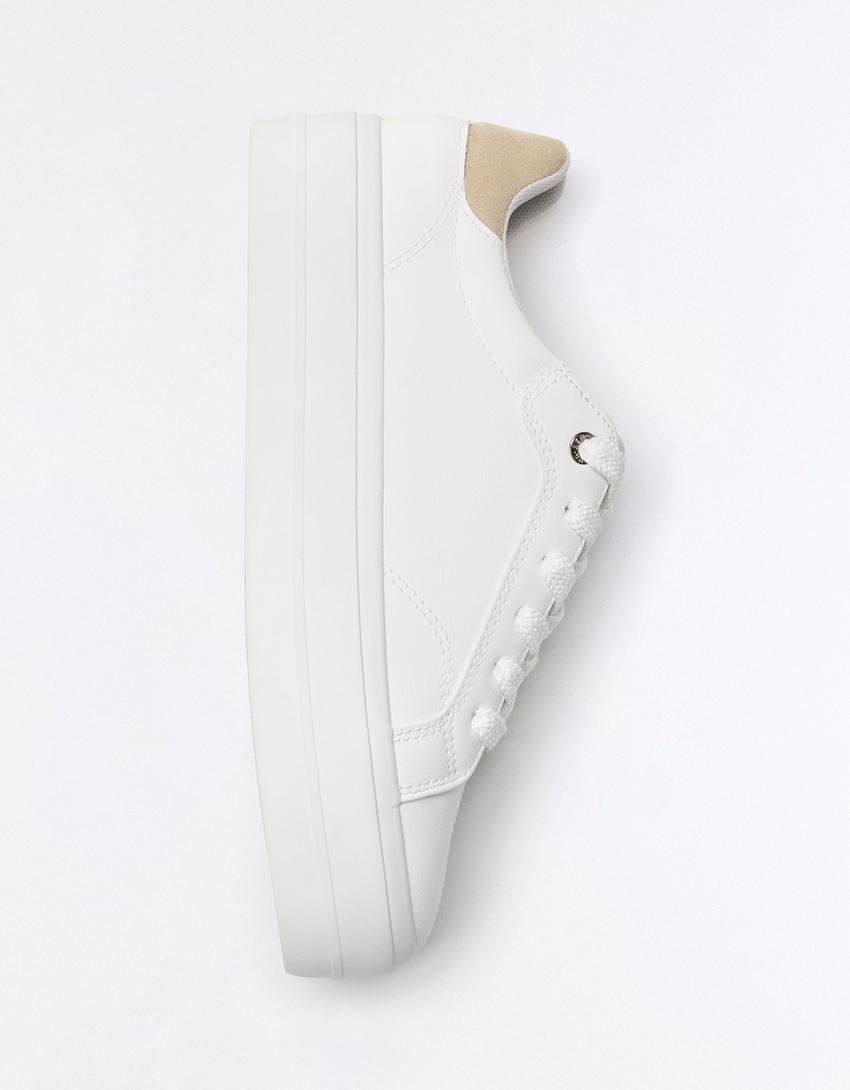 Baskets contrastantes-Blanc