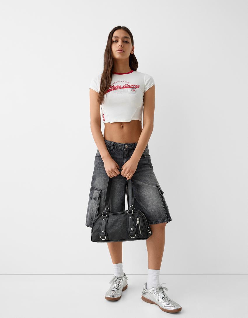 Faded bowling bag - Accessories - BSK Teen | Bershka