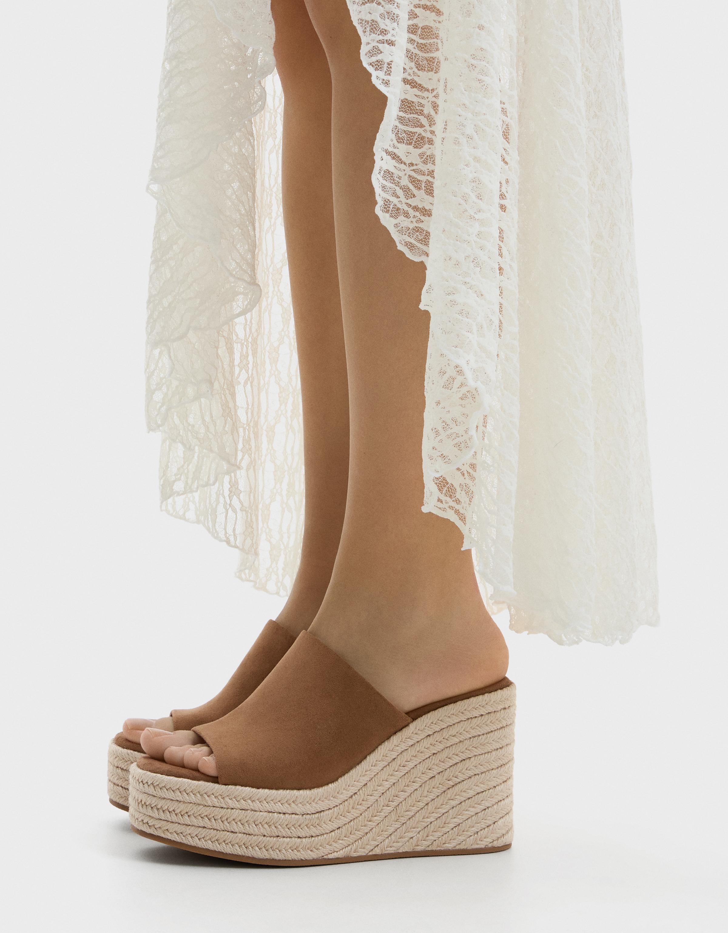 Jute wedge — Tan