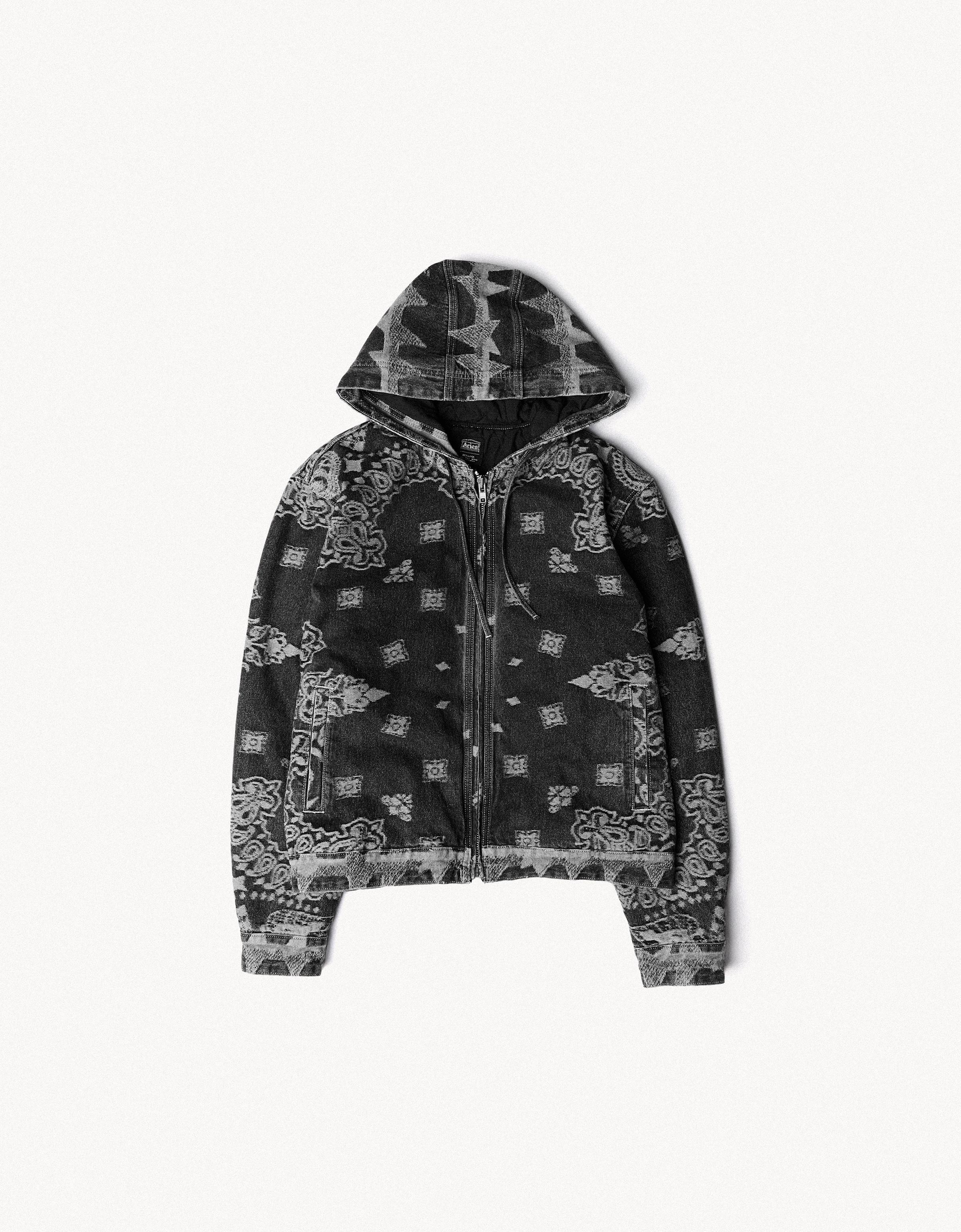 Bershka ARIES X Bershka baskılı, kapüşon detaylı ceket görsel 8