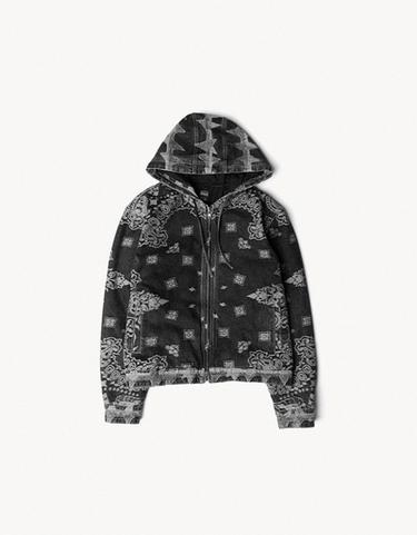 Print jacket with hood ARIES X Bershka — Black 5