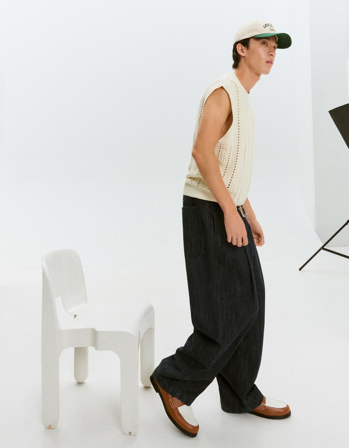 Contrast loafers