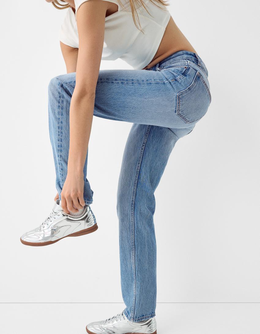 Jean straight-Bleu lavé-3