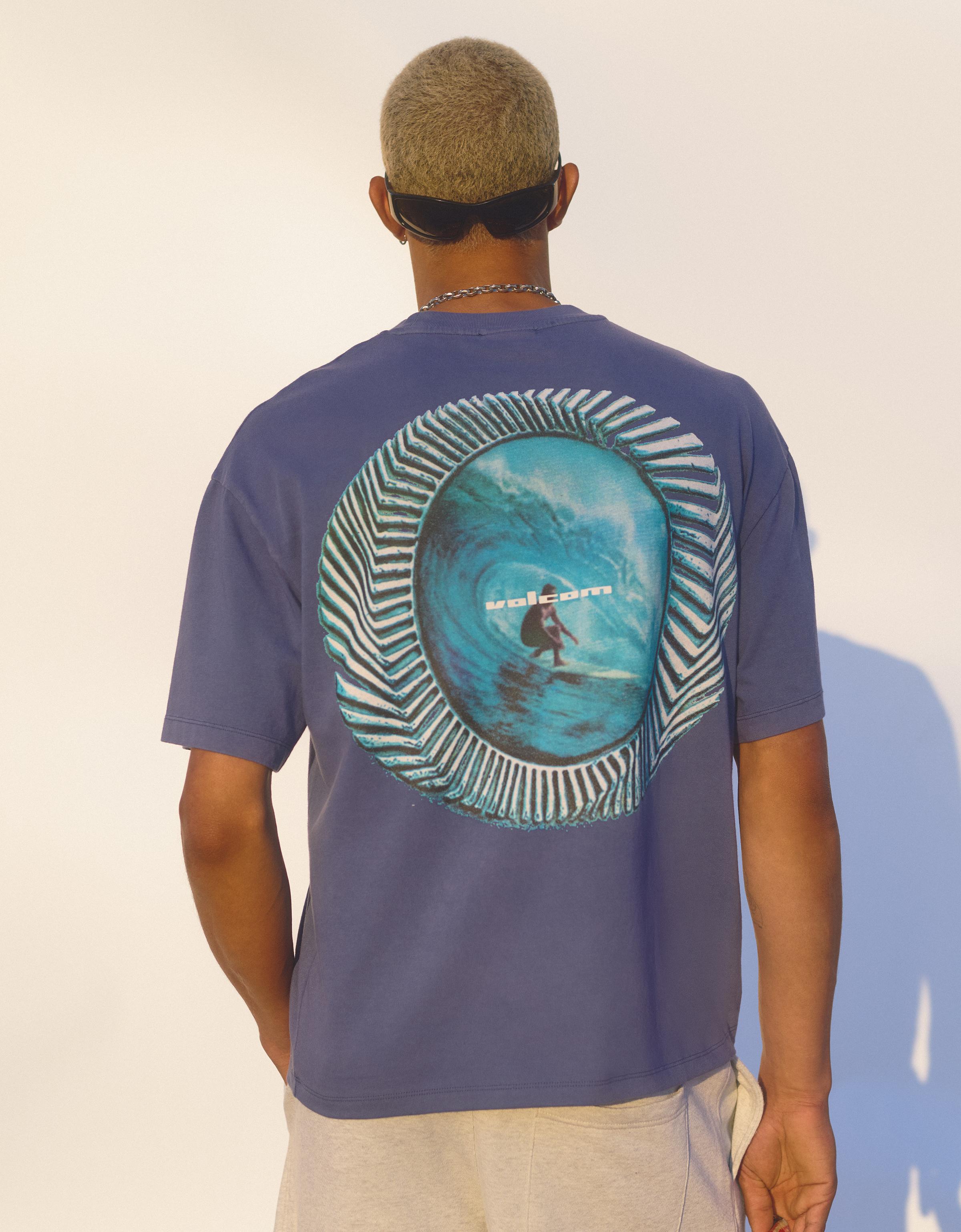 VOLCOM relaxed fit T-shirt — Light blue
