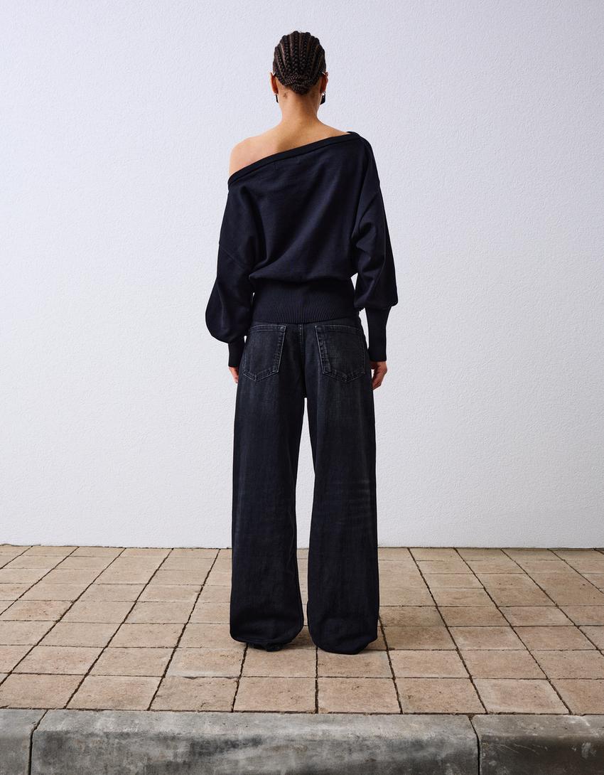 Jeans baggy-Negro