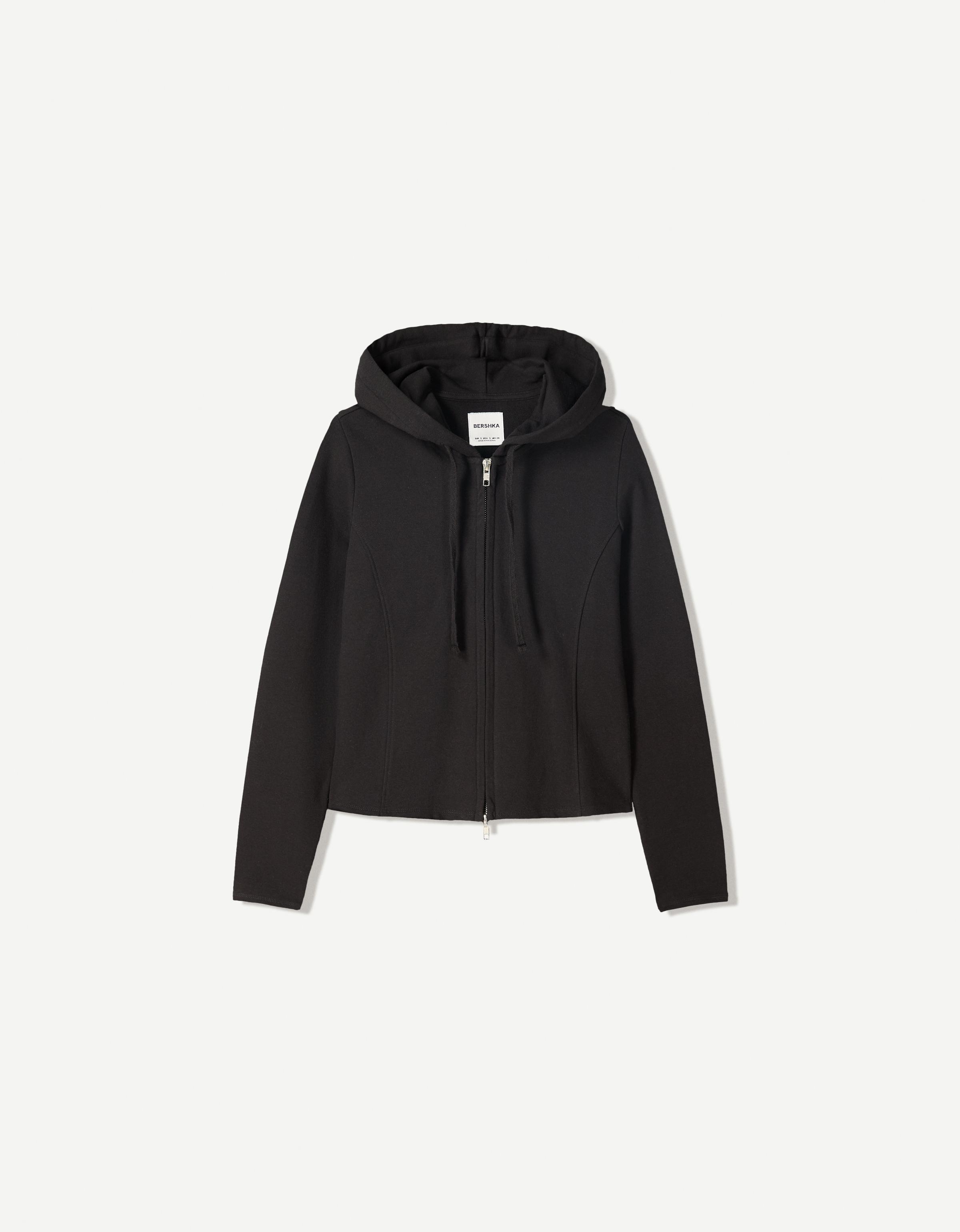and per se ◾️トップス◾️黒白 Zip-up hoodie - Sweatshirts and hoodies - BSK Teen | Bershka