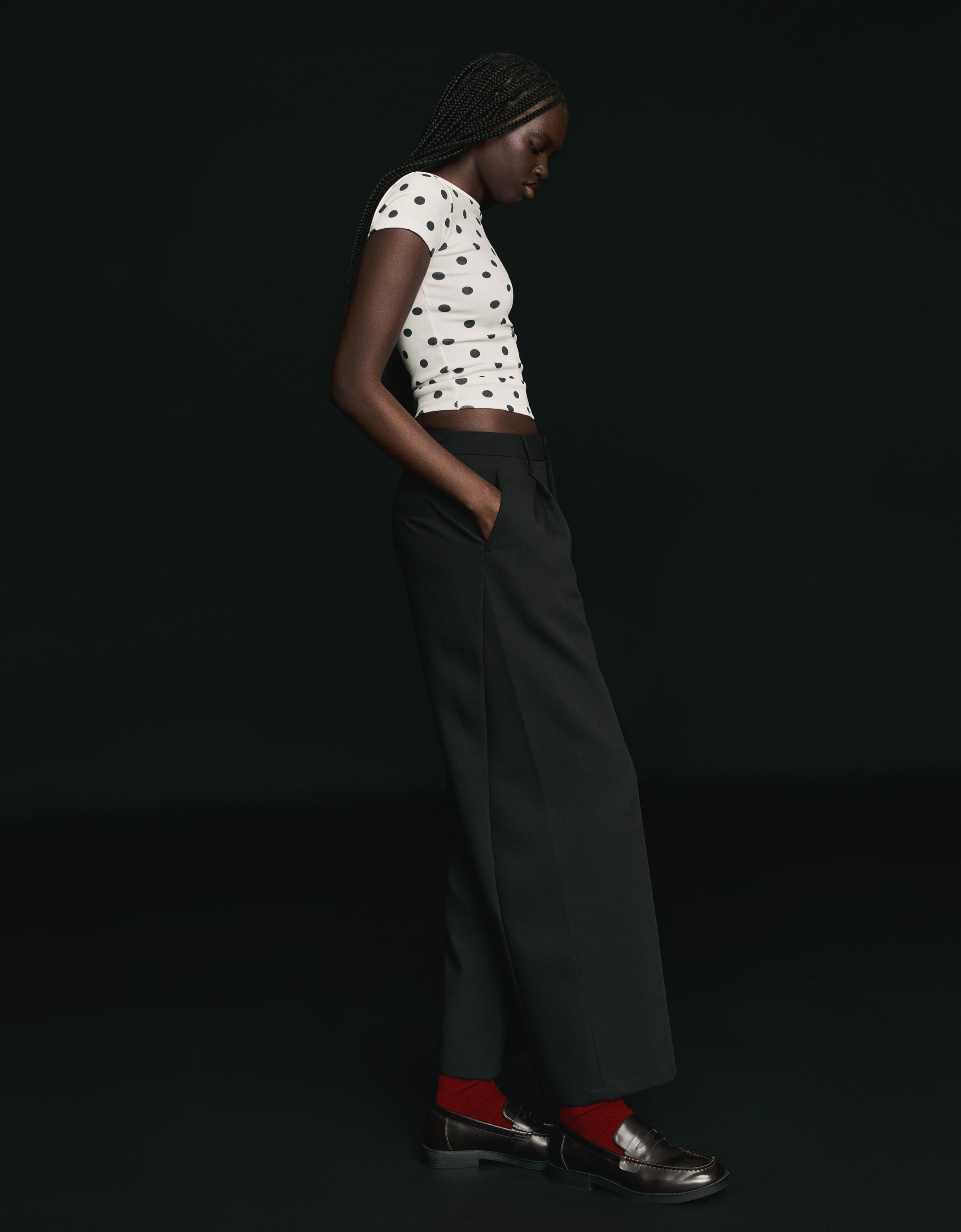 Kısa kollu bisiklet yaka tişört - Görsel 225