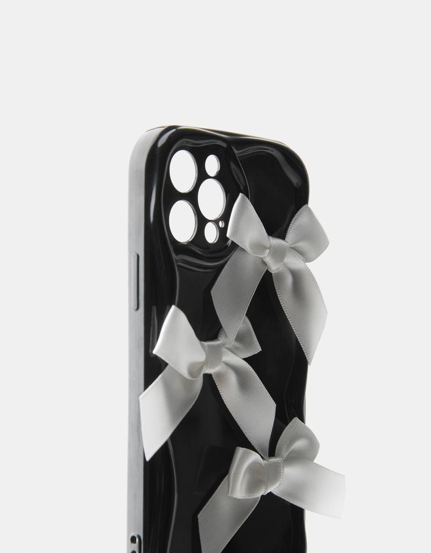 Coque mobile nœuds-Noir-4