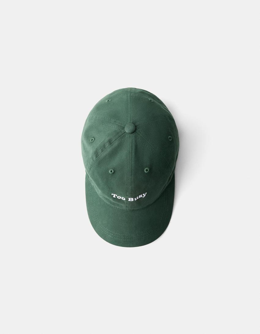 Casquette brodée-Vert