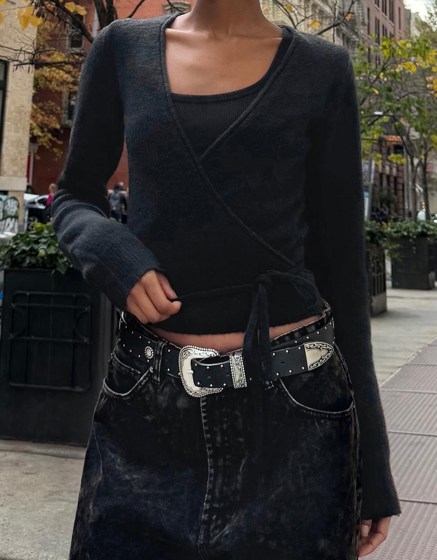 Ballerina cardigan-Black