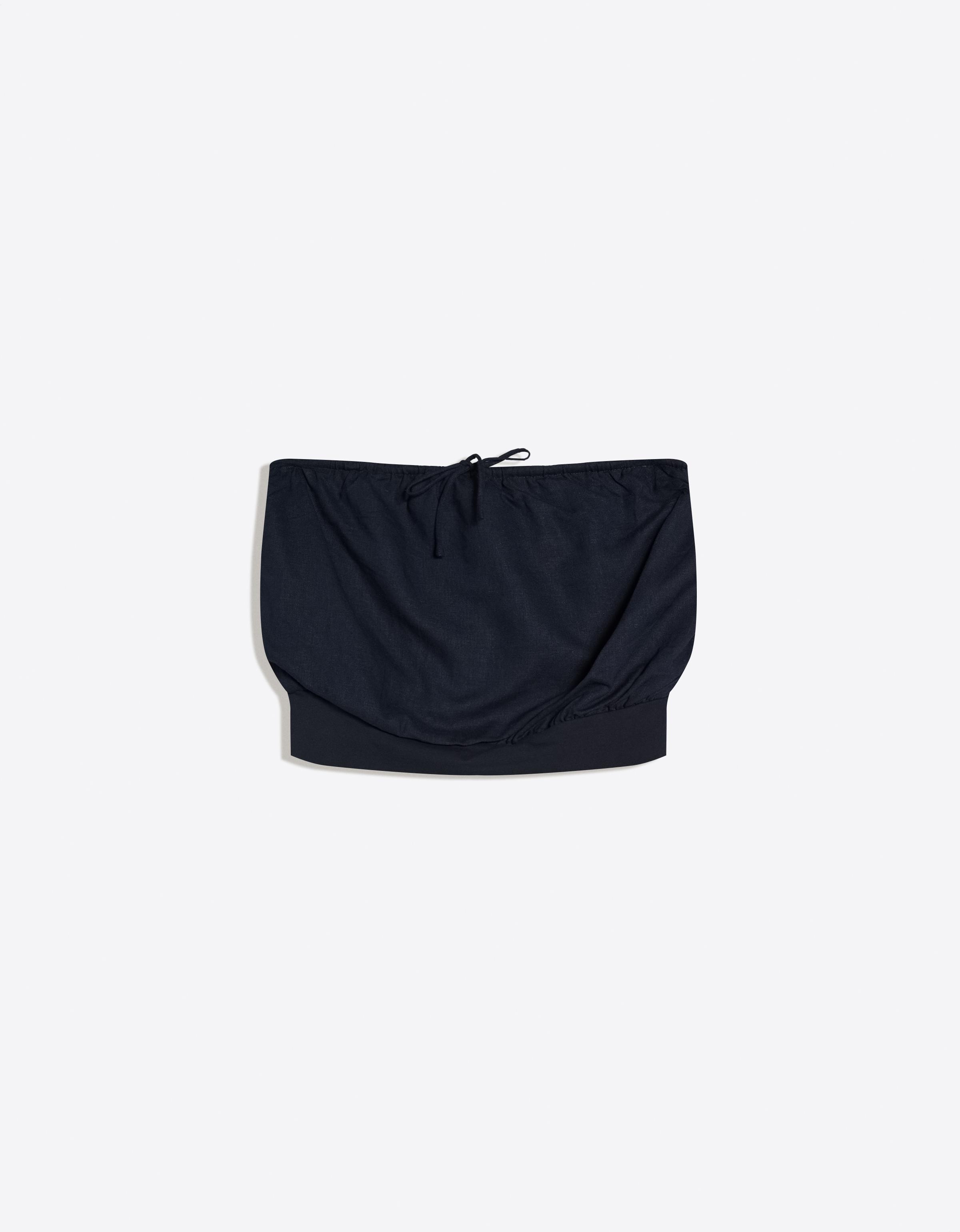 Bandeau top with tie