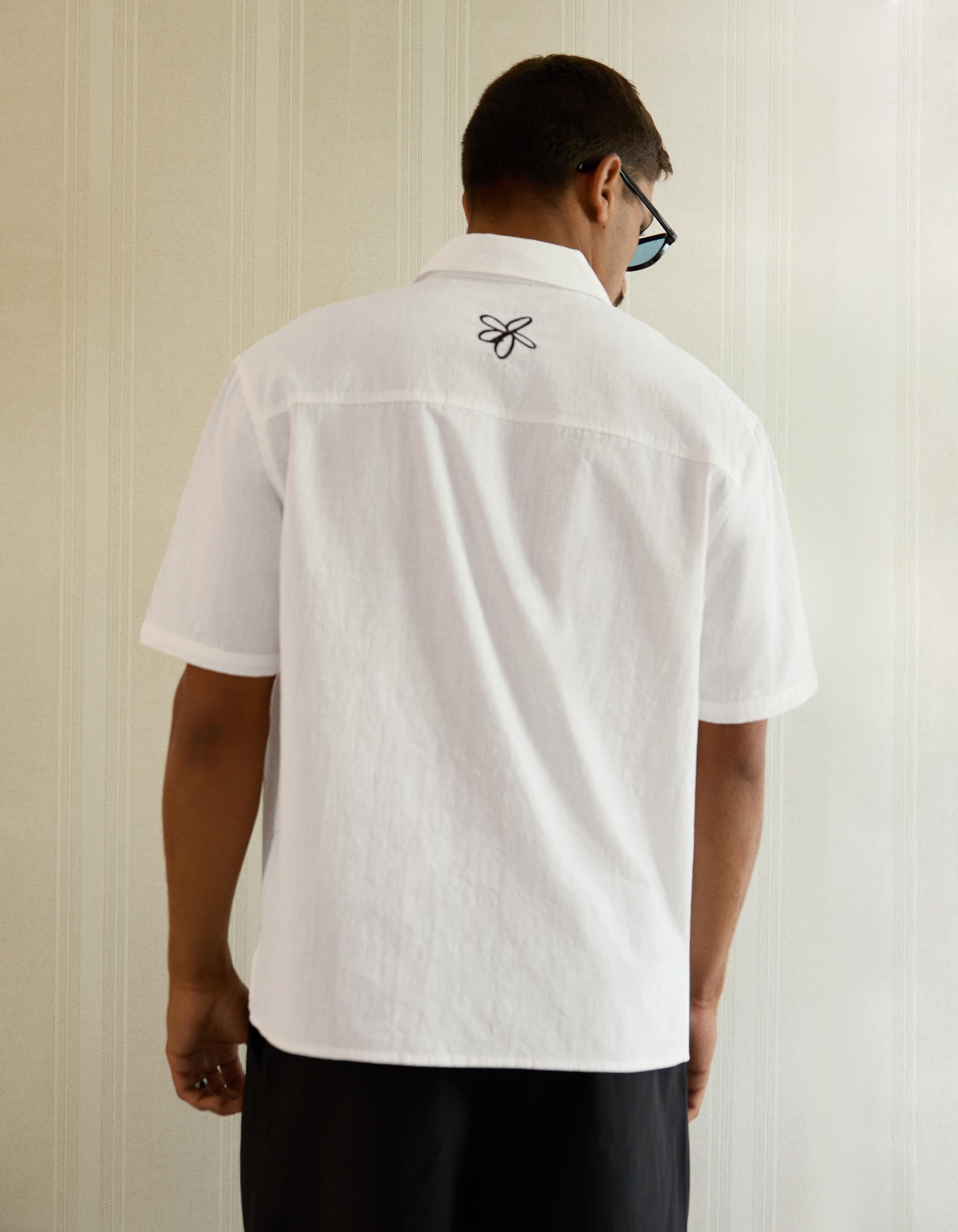 Boxy fit kısa kollu baskılı gömlek - Görsel 14