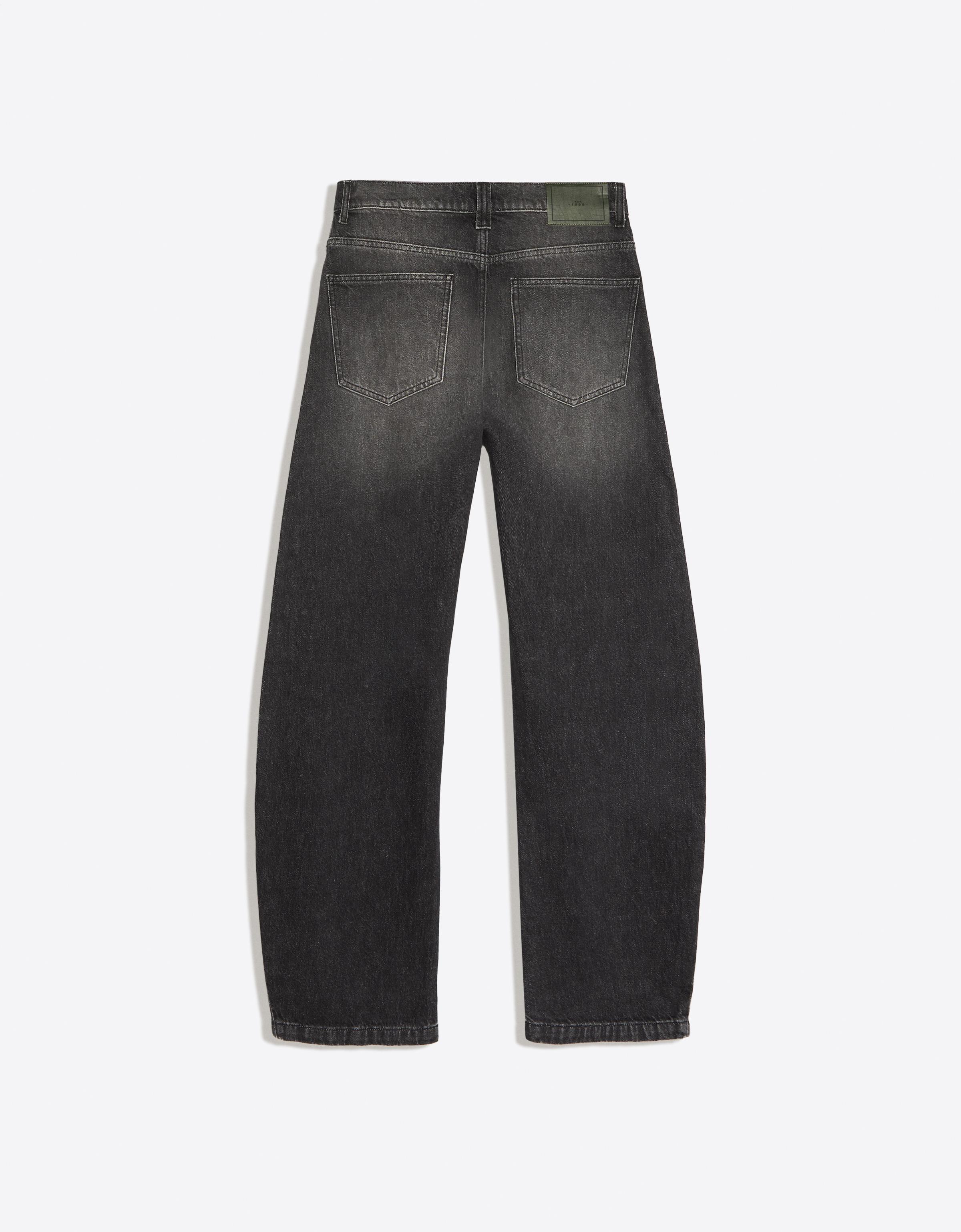 Twisted barrel jeans — Black