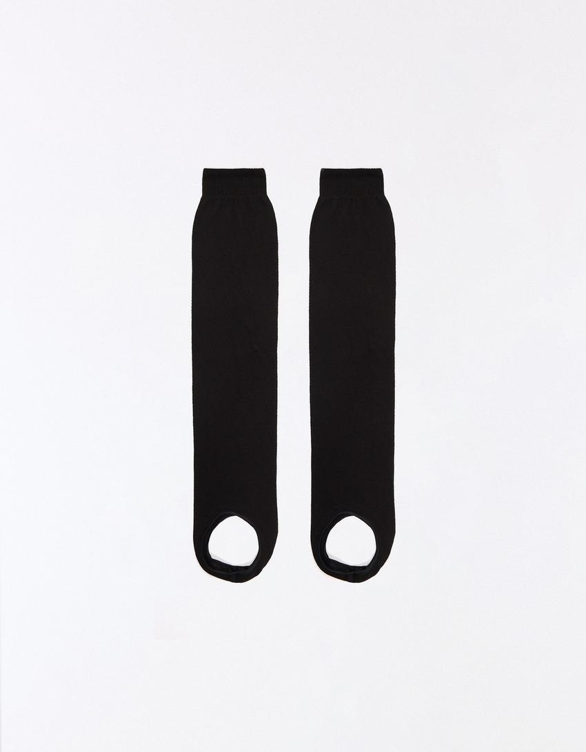 Stirrup socks-Black