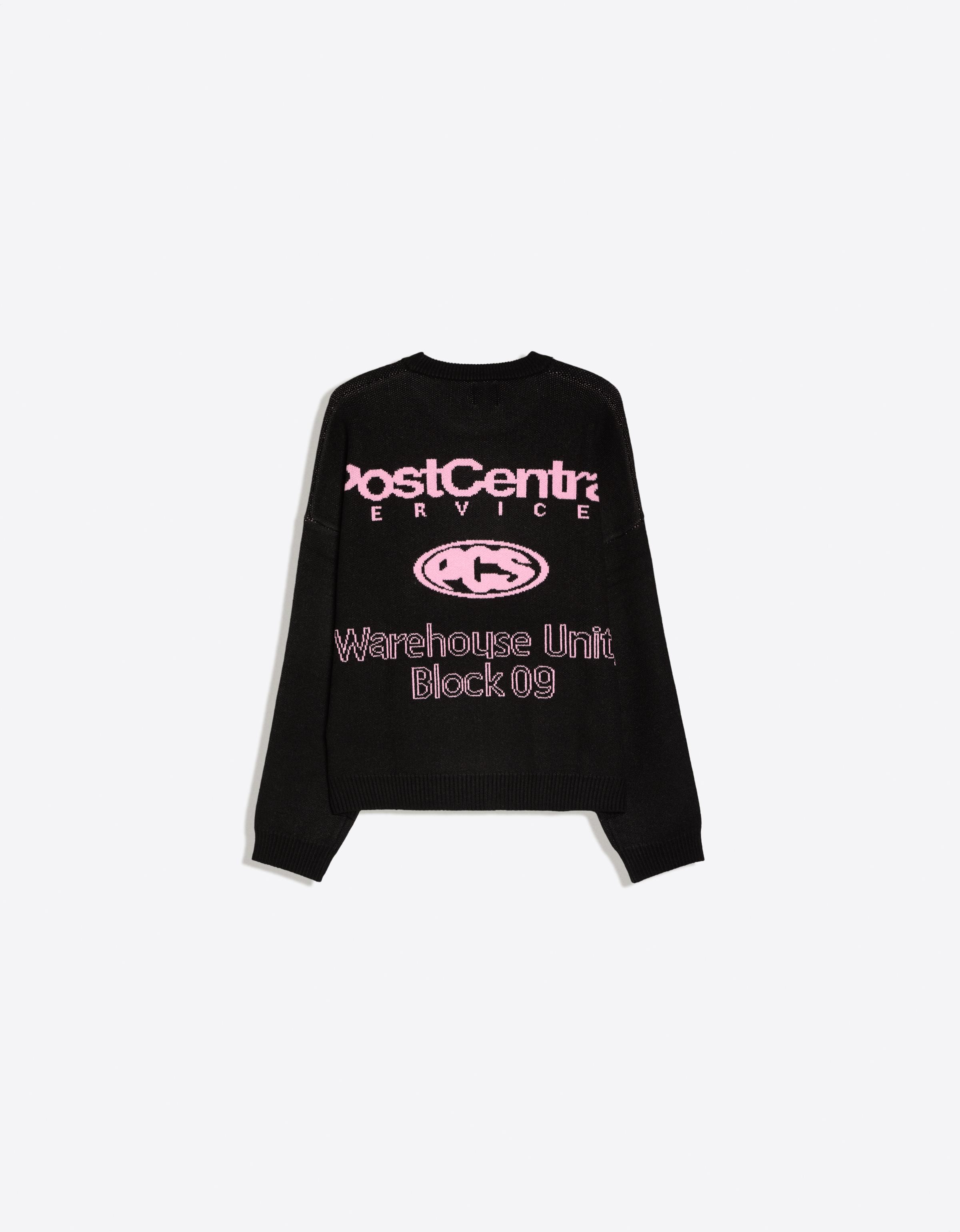 Jacquard knit jumper — Black