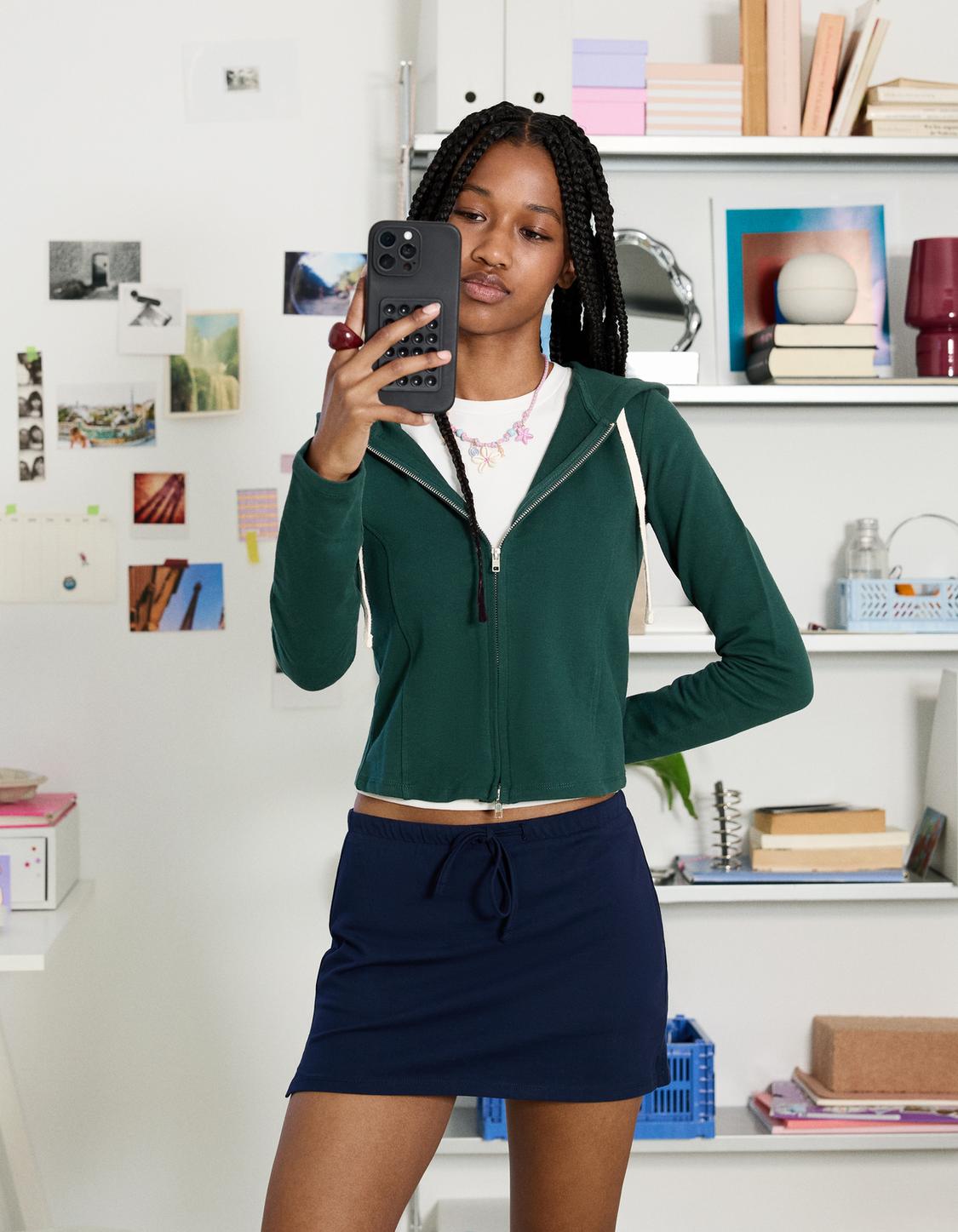 Zip-up hoodie