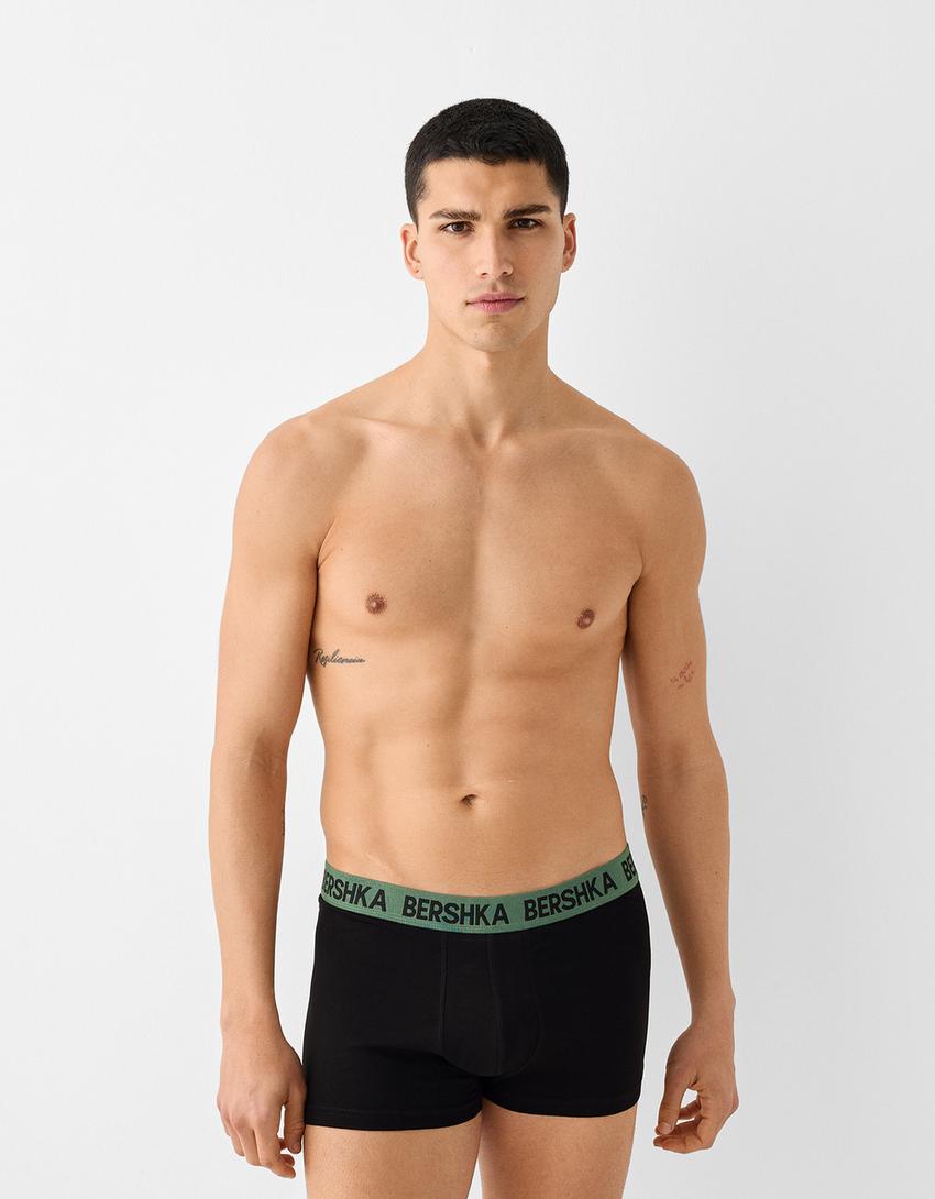 Lot 3 boxers taille imprimée-Noir-2