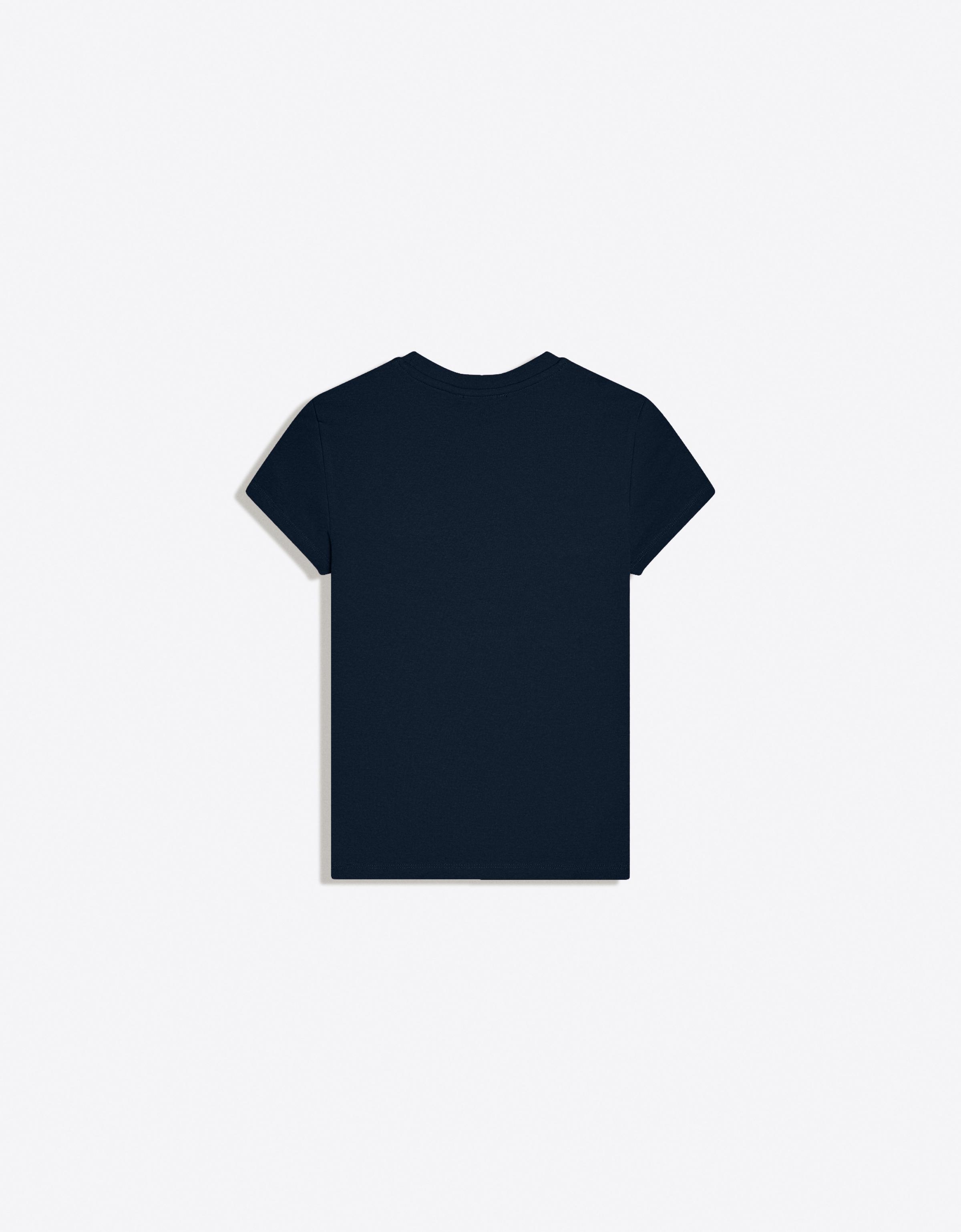 Short sleeve round neck T-shirt — Navy