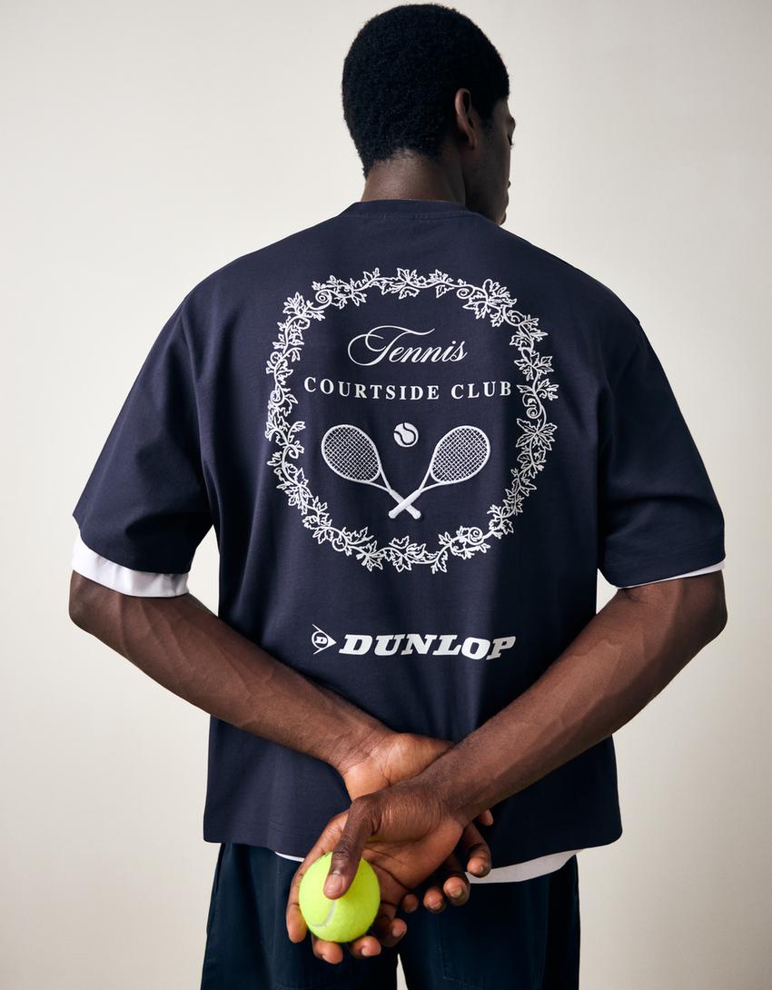 Camiseta boxy fit DUNLOP-Marino