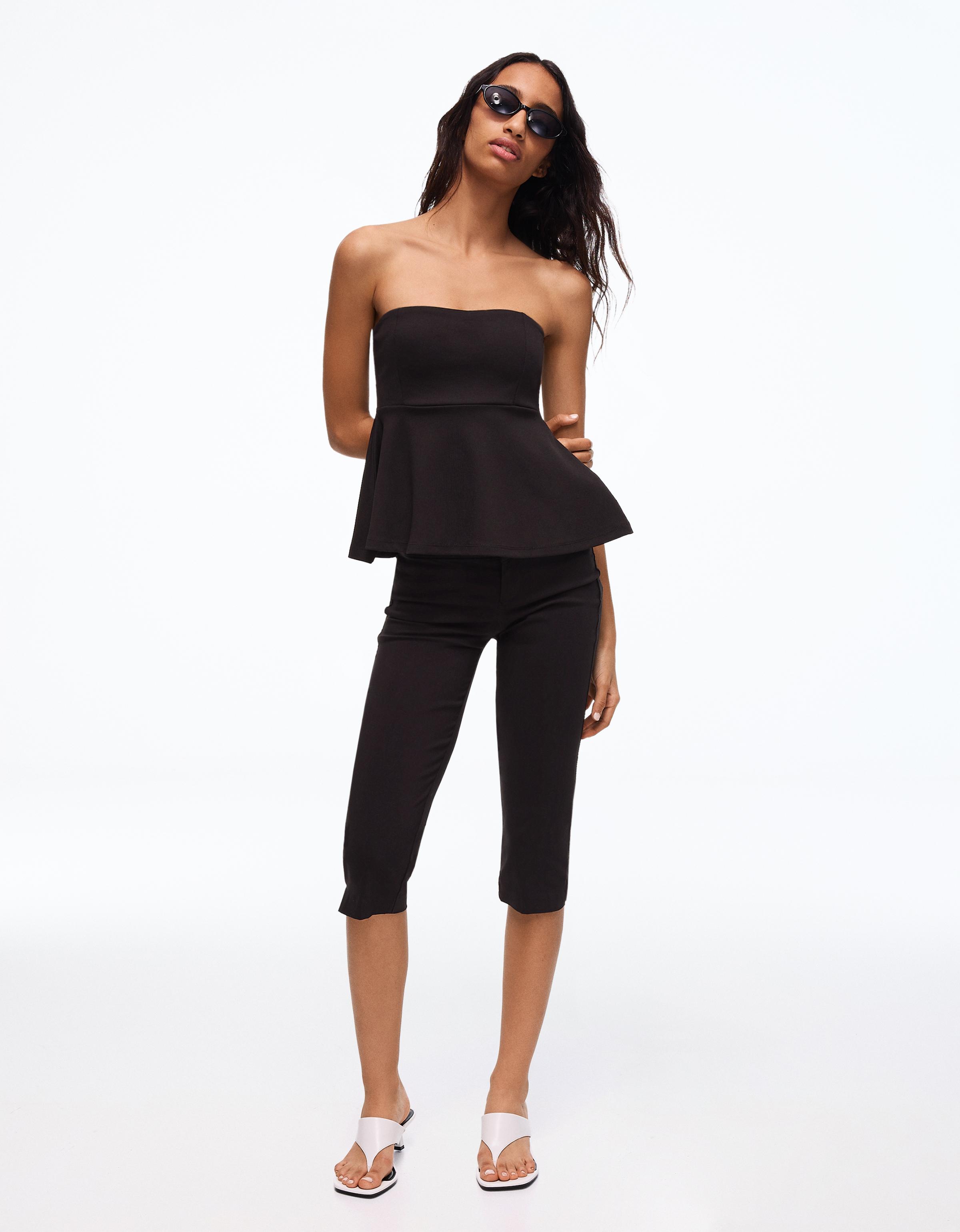 Peplum bandeau top - Görsel 12