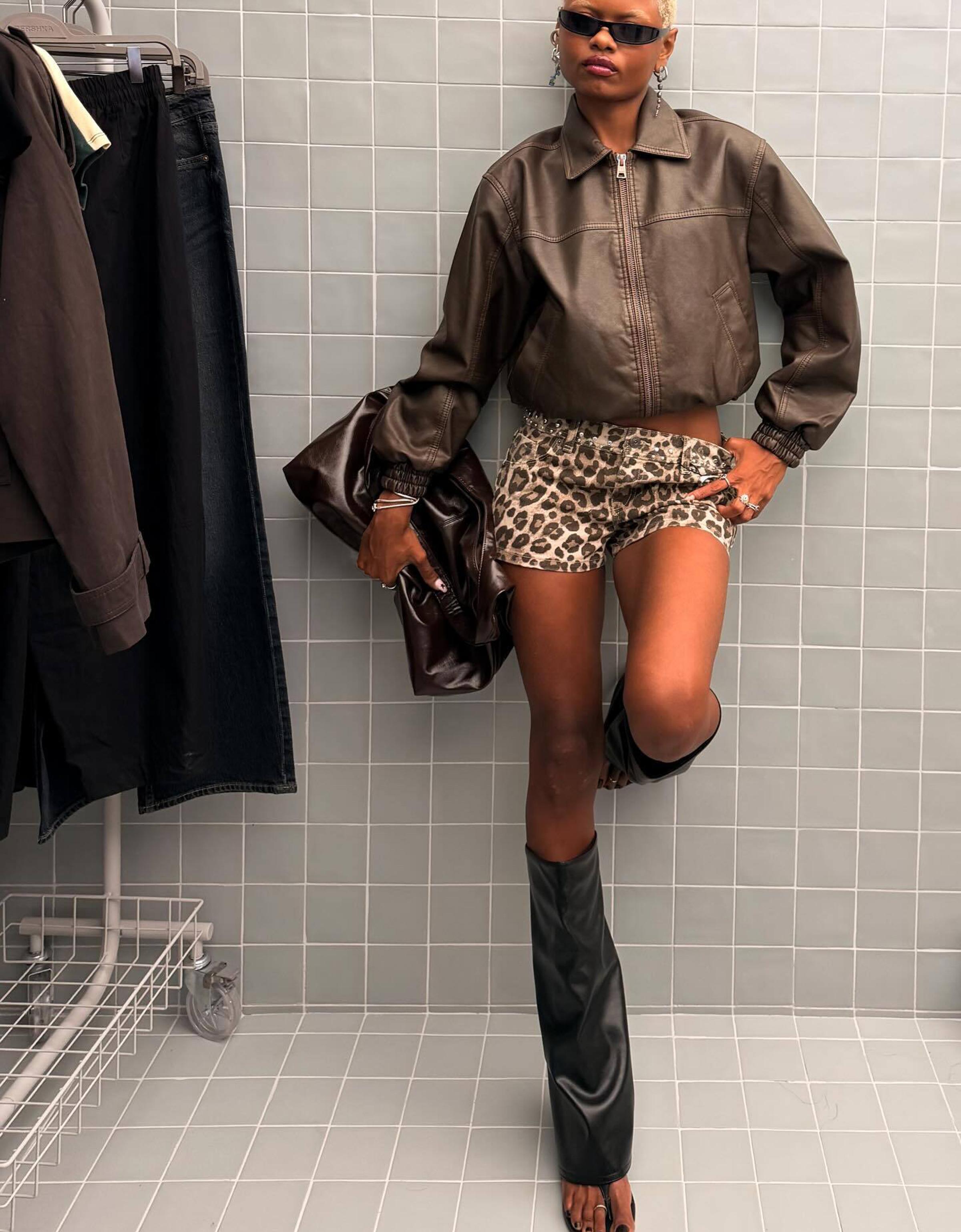 Zımbalı fitilli şort - Görsel 104