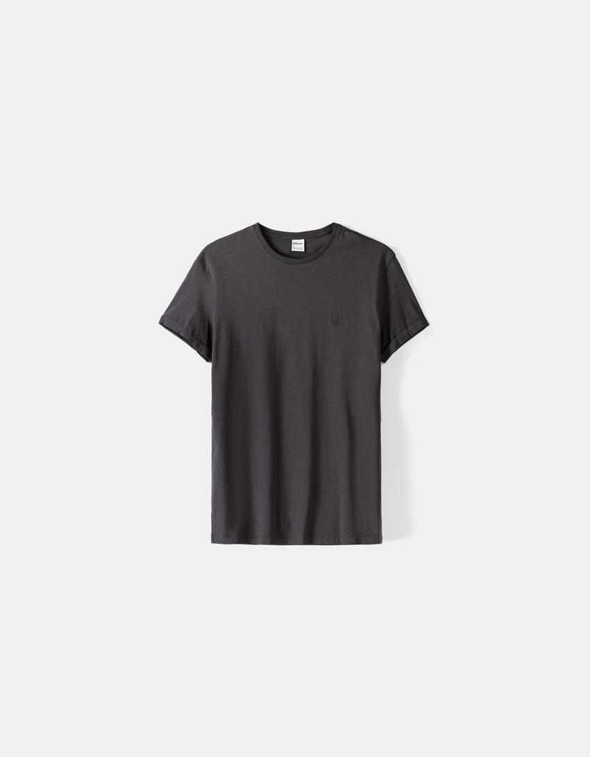 T-shirt manches courtes muscle fit-Gris-4