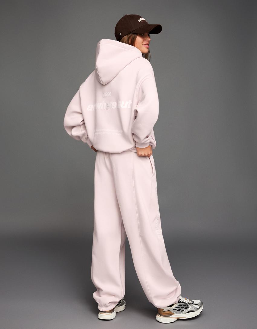 Plush sweatshirt and jogger trousers set-Plush sweatshirt and jogger trousers set