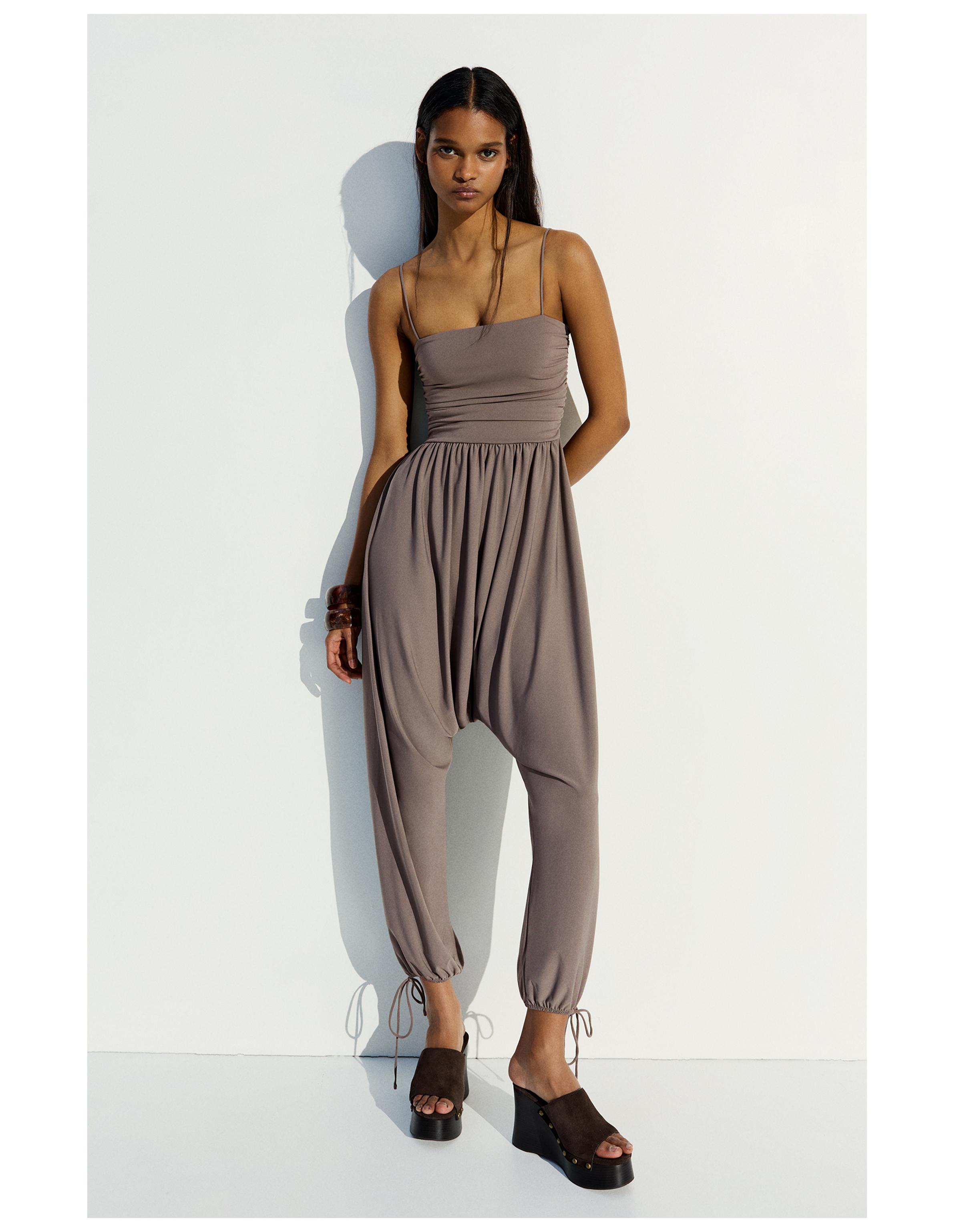 Askılı şalvar tulum - Görsel 40