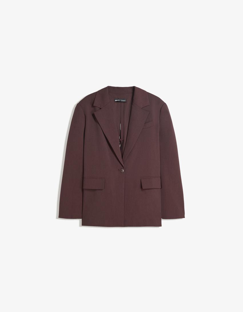 Blazer barete spate-Maro